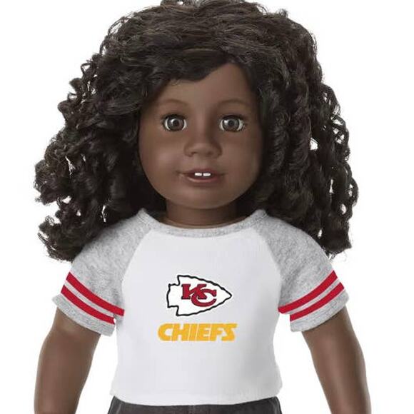 American Girl Doll NFL Kansas City CHIEFS TEE + STAR JEGGINGS Football Outfit! - Picture 9 of 13
